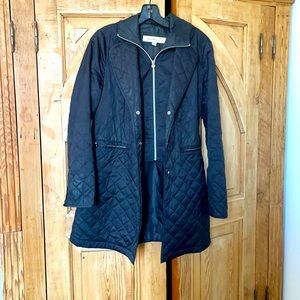 LAUNDRY BY SHELLI SEGAL Women's 3/4 Jacket with Detachable Hood and Bib